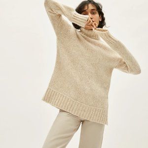 Everlane Cloud Sweater (Heathered Ivory)